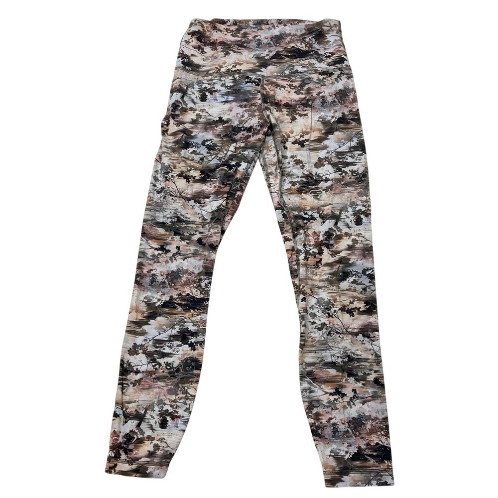 Lululemon Align High Rise Pant 25 Abstract Floral Camo Leggings Women Size 6